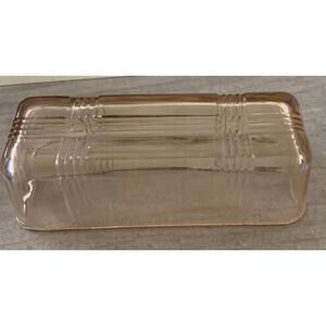 Vintage Pink Depression Glass Covered Butter Dish COVER ONLY 5.5”